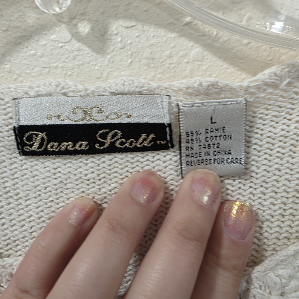 Ivory Patchwork Sweater - Picture 3 of 9